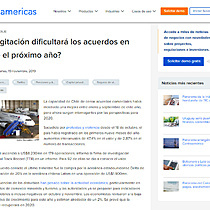 La agitacin dificultar los acuerdos en Chile el prximo ao?